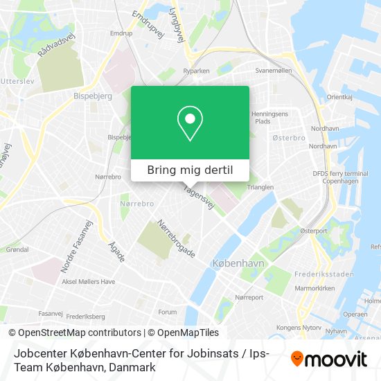 Jobcenter København-Center for Jobinsats / Ips-Team København kort