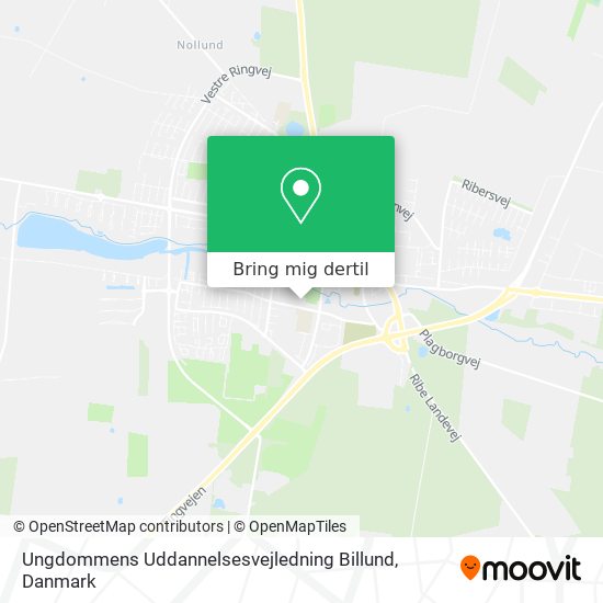 Ungdommens Uddannelsesvejledning Billund kort