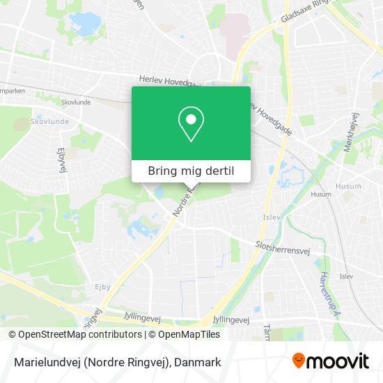 Marielundvej (Nordre Ringvej) kort
