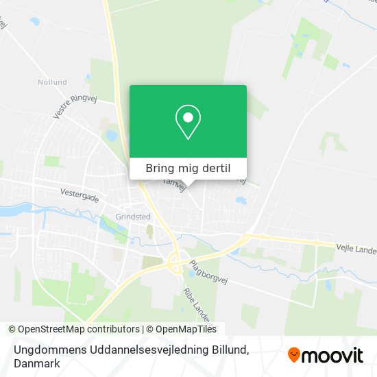 Ungdommens Uddannelsesvejledning Billund kort