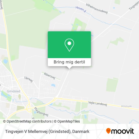 Tingvejen V Mellemvej (Grindsted) kort
