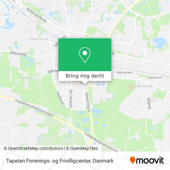 Tapeten Forenings- og Frivilligcenter kort