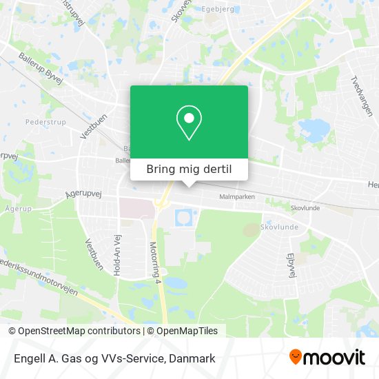 Engell A. Gas og VVs-Service kort