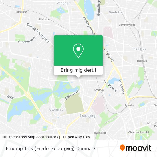 Emdrup Torv (Frederiksborgvej) kort