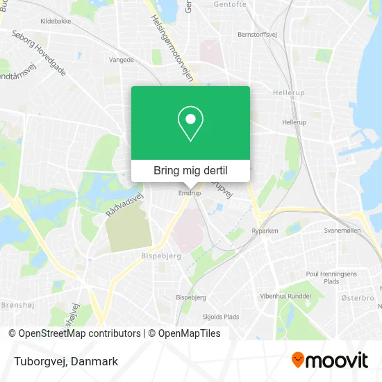 Tuborgvej kort