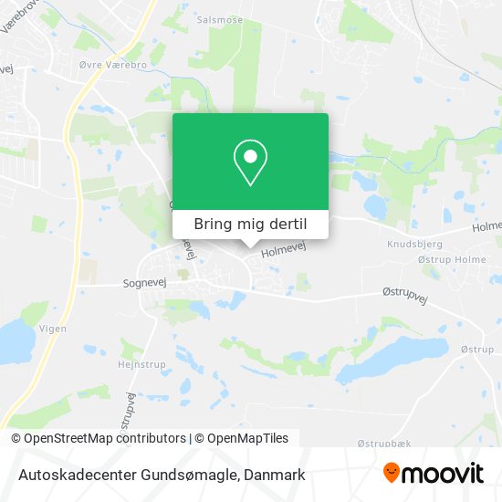 Autoskadecenter Gundsømagle kort