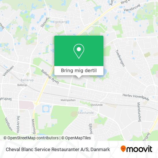 Cheval Blanc Service Restauranter A / S kort