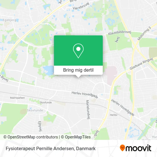 Fysioterapeut Pernille Andersen kort