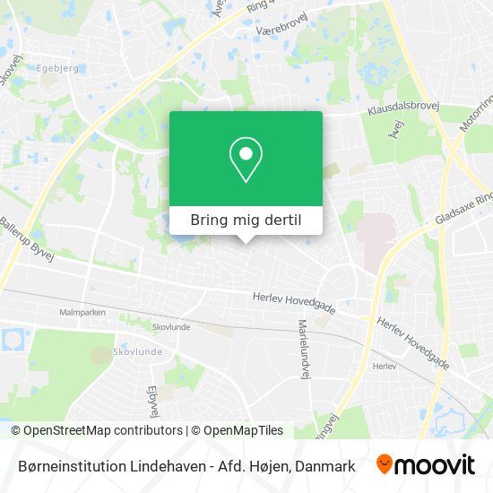 Børneinstitution Lindehaven - Afd. Højen kort