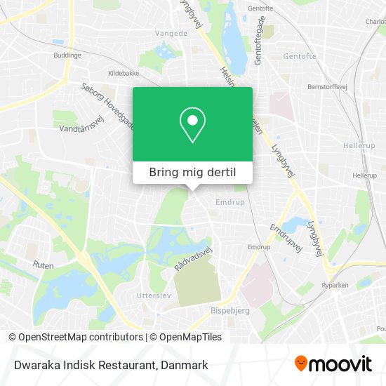 Dwaraka Indisk Restaurant kort