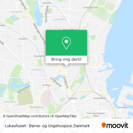 Lukashuset - Børne- og Ungehospice kort