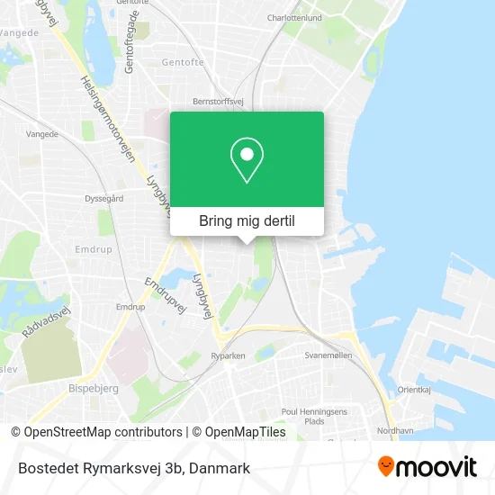 Bostedet Rymarksvej 3b kort