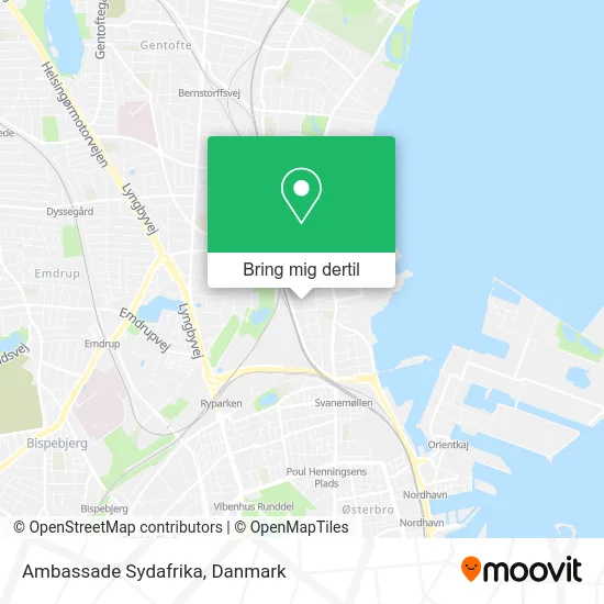 Ambassade Sydafrika kort