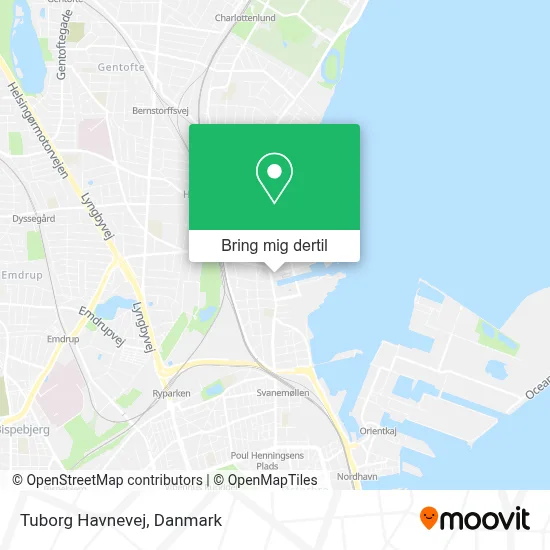 Tuborg Havnevej kort