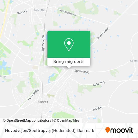 Hovedvejen / Spettrupvej (Hedensted) kort