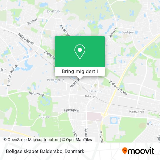 Boligselskabet Baldersbo kort