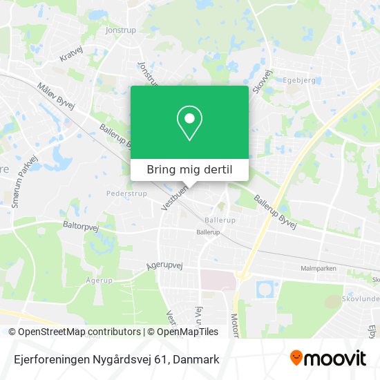 Ejerforeningen Nygårdsvej 61 kort