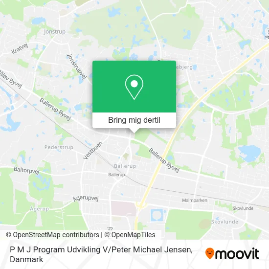 P M J Program Udvikling V / Peter Michael Jensen kort