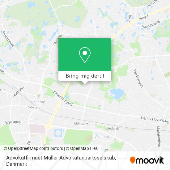 Advokatfirmaet Müller Advokatanpartsselskab kort