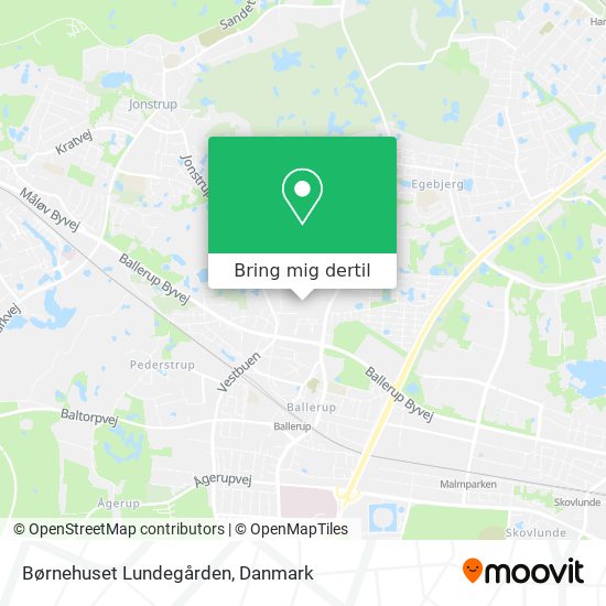 Børnehuset Lundegården kort