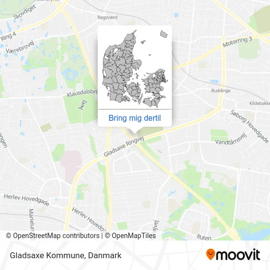 Gladsaxe Kommune kort