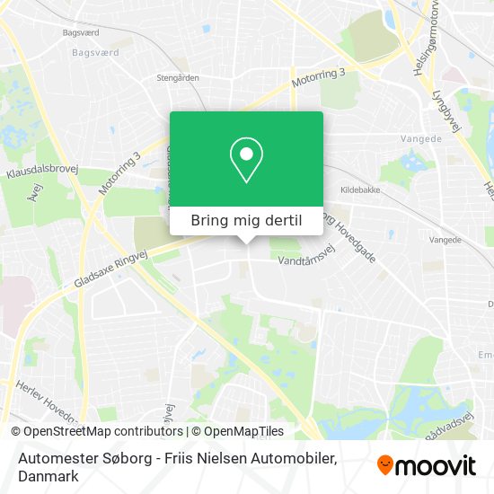 Automester Søborg - Friis Nielsen Automobiler kort