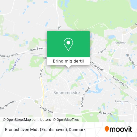 Erantishaven Midt kort