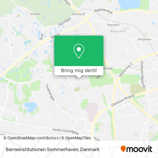 Børneinstitutionen Sommerhaven kort