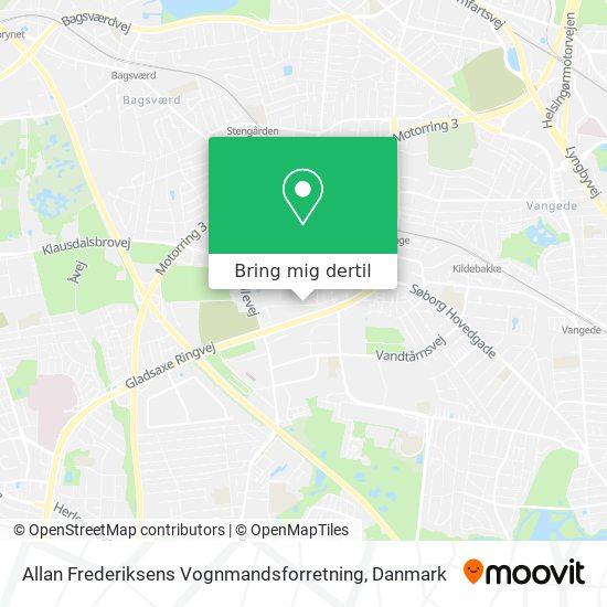 Allan Frederiksens Vognmandsforretning kort