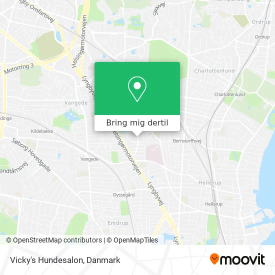 Vicky's Hundesalon kort