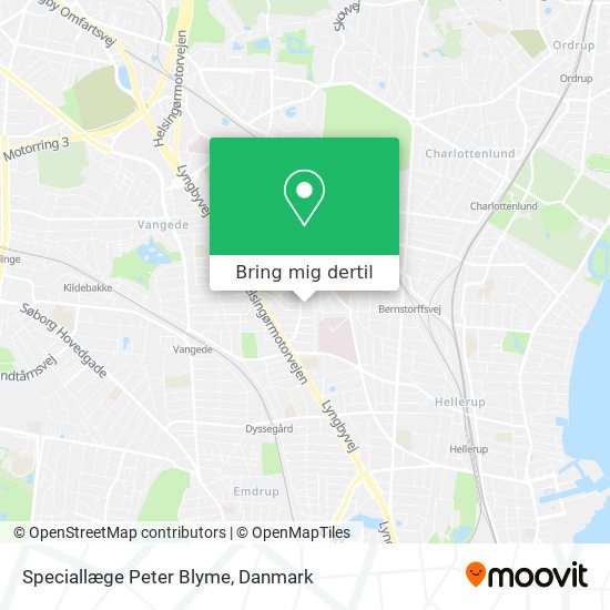 Speciallæge Peter Blyme kort