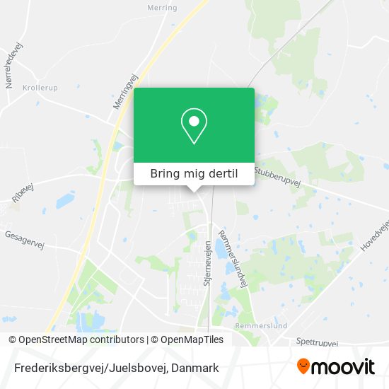 Frederiksbergvej/Juelsbovej kort