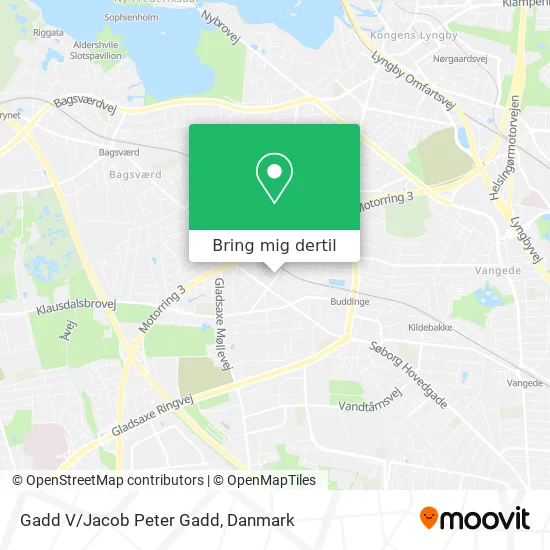 Gadd V/Jacob Peter Gadd kort