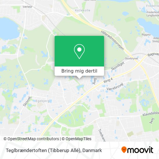 Teglbrændertoften (Tibberup Allé) kort