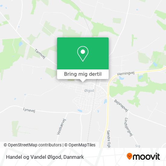 Handel og Vandel Ølgod kort