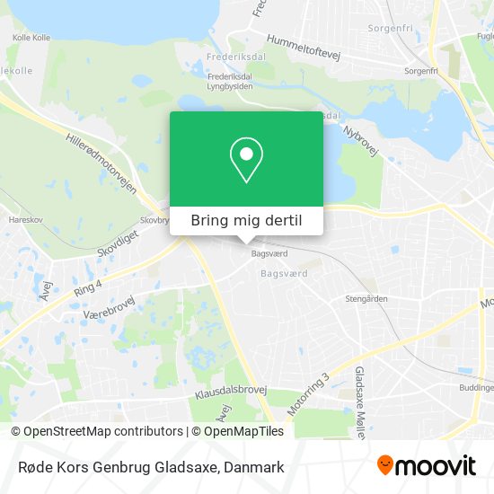 Røde Kors Genbrug Gladsaxe kort