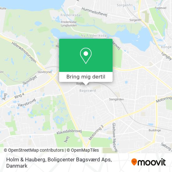 Holm & Hauberg, Boligcenter Bagsværd Aps kort