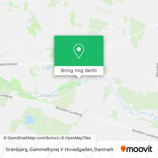 Grønbjerg, Gammelbyvej V Hovedgaden kort