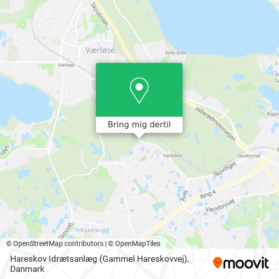 Hareskov Idrætsanlæg (Gammel Hareskovvej) kort