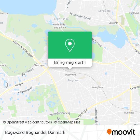 Bagsværd Boghandel kort