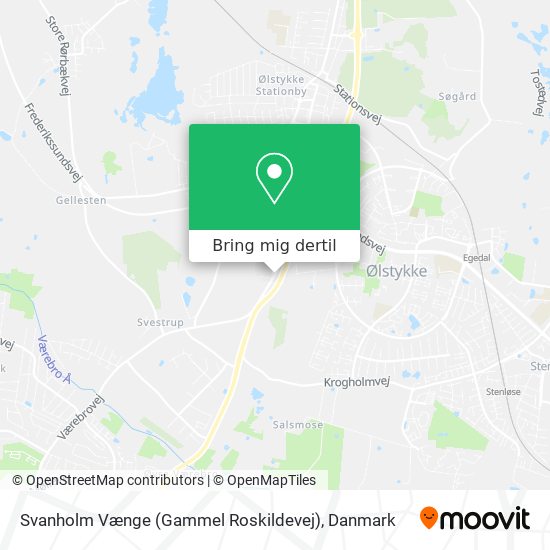 Svanholm Vænge (Gammel Roskildevej) kort