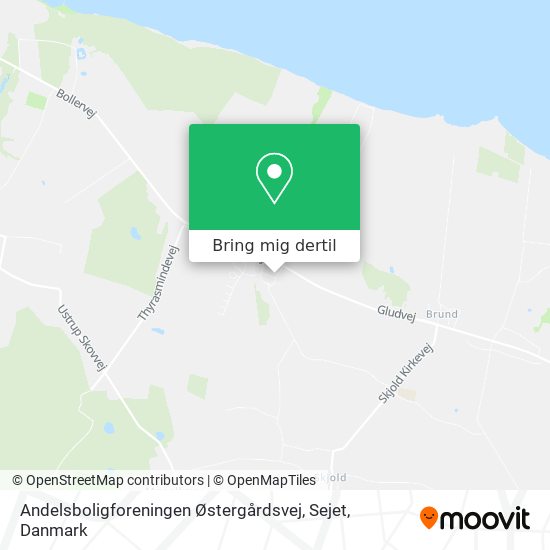 Andelsboligforeningen Østergårdsvej, Sejet kort