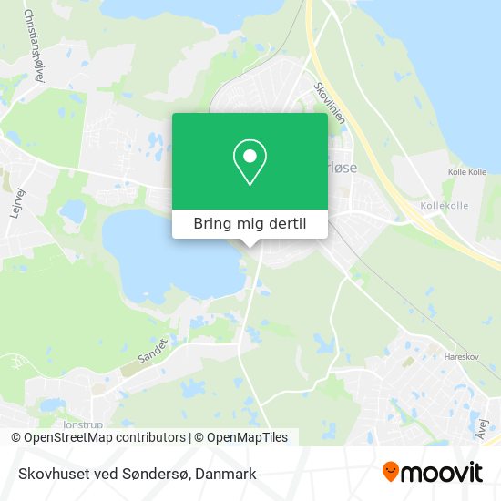 Skovhuset ved Søndersø kort