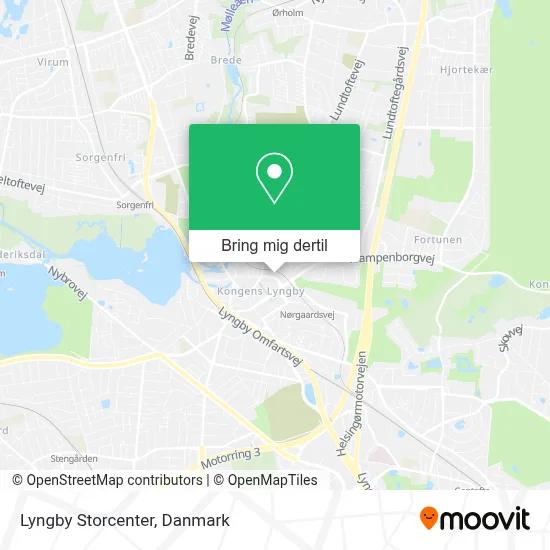 Lyngby Storcenter kort