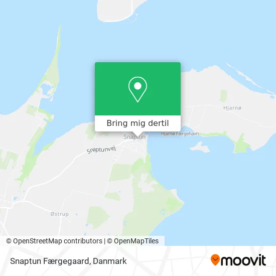 Snaptun Færgegaard kort