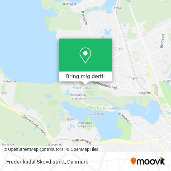 Frederiksdal Skovdistrikt kort