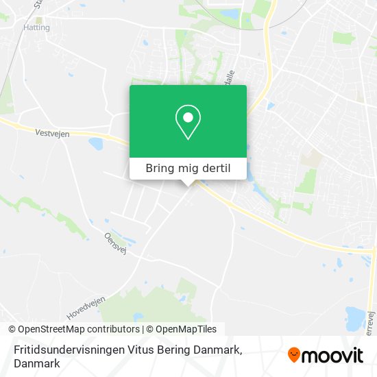 Fritidsundervisningen Vitus Bering Danmark kort