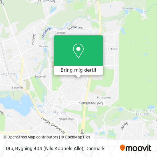 Dtu, Bygning 404 (Nils Koppels Allé) kort