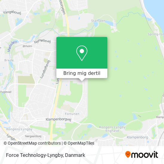 Force Technology-Lyngby kort