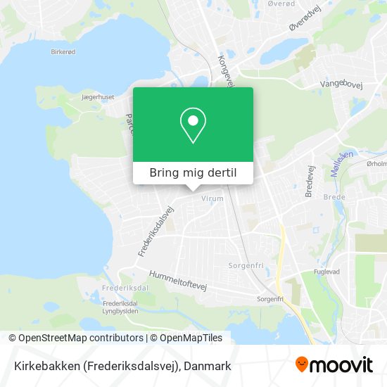 Kirkebakken (Frederiksdalsvej) kort